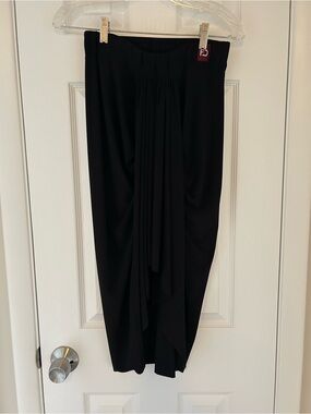 Draped Black Women's Skirt